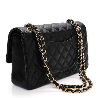 Chanel Lambskin Quilted Medium Double Flap Black 3 of 10