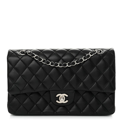 Chanel Lambskin Quilted Medium Double Flap Black 1 of 15