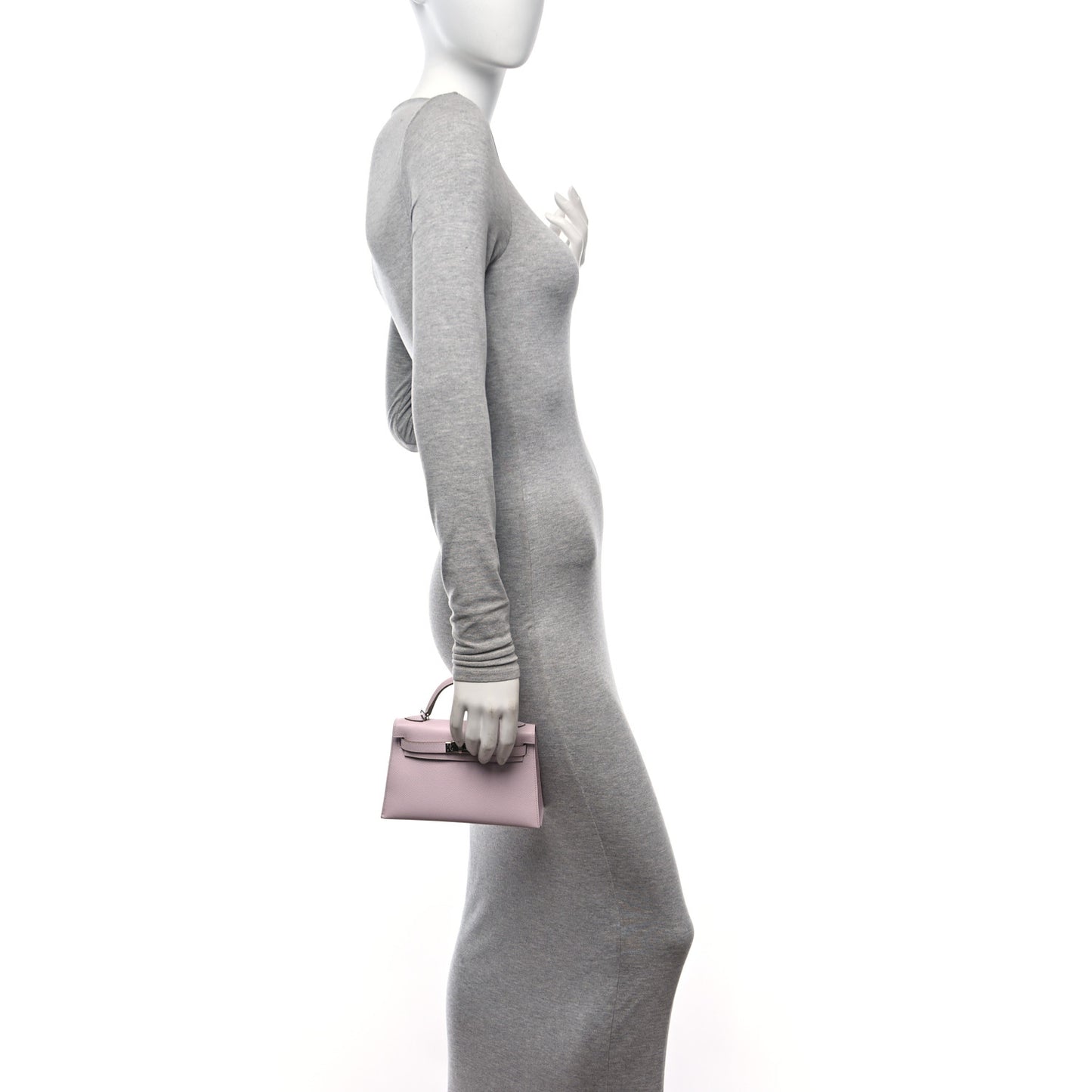 Epsom Mini Kelly Sellier 20 Mauve Pale