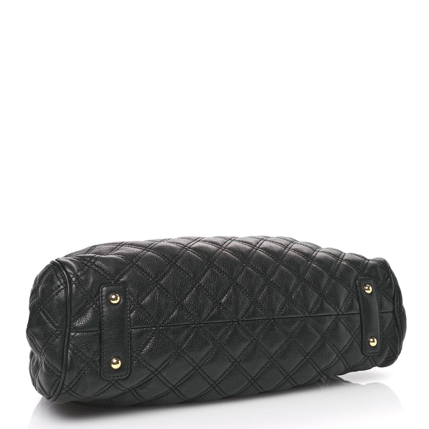 Calfskin Quilted Stam Black