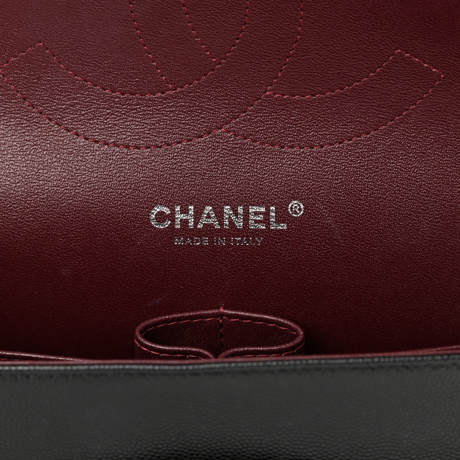 Chanel Caviar Chevron Quilted Jumbo Double Flap Black 6 of 16