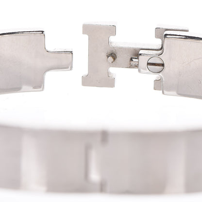 Hermes Enamel Narrow Clic Clac H Bracelet PM White 6 of 7