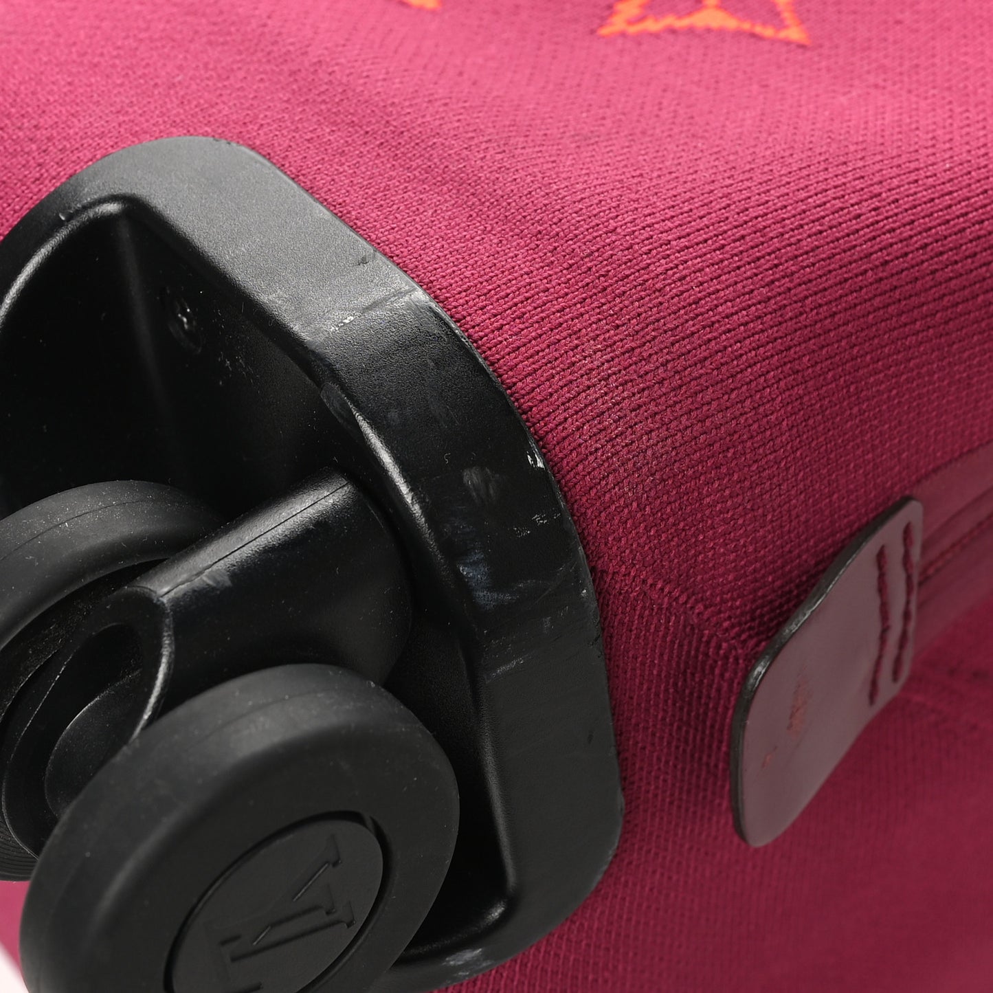 Knit Monogram Horizon Soft 55 Suitcase Fuchsia