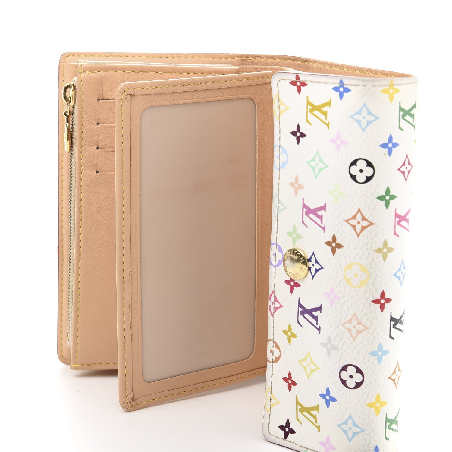 Louis Vuitton Monogram Multicolor Alexandra Wallet White 8 of 13