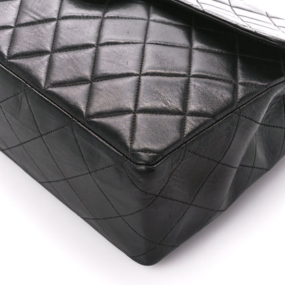Chanel Lambskin Quilted XL Jumbo Single Flap Black 10 of 10
