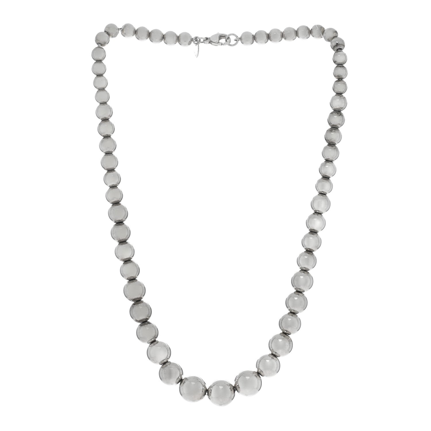 Tiffany Sterling Silver HardWear Graduated Ball Necklace 3 of 4