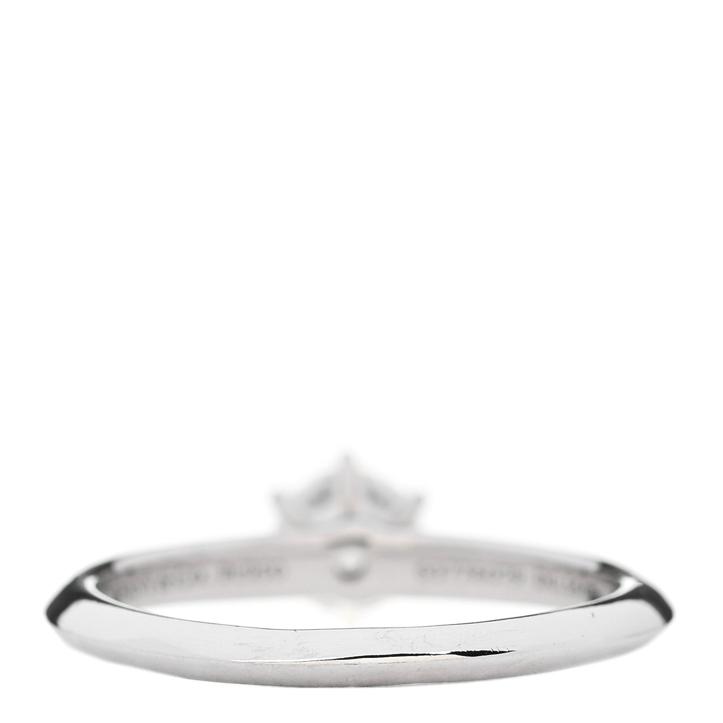 Platinum Diamond .56ct Solitaire Engagement Ring 53 6.5