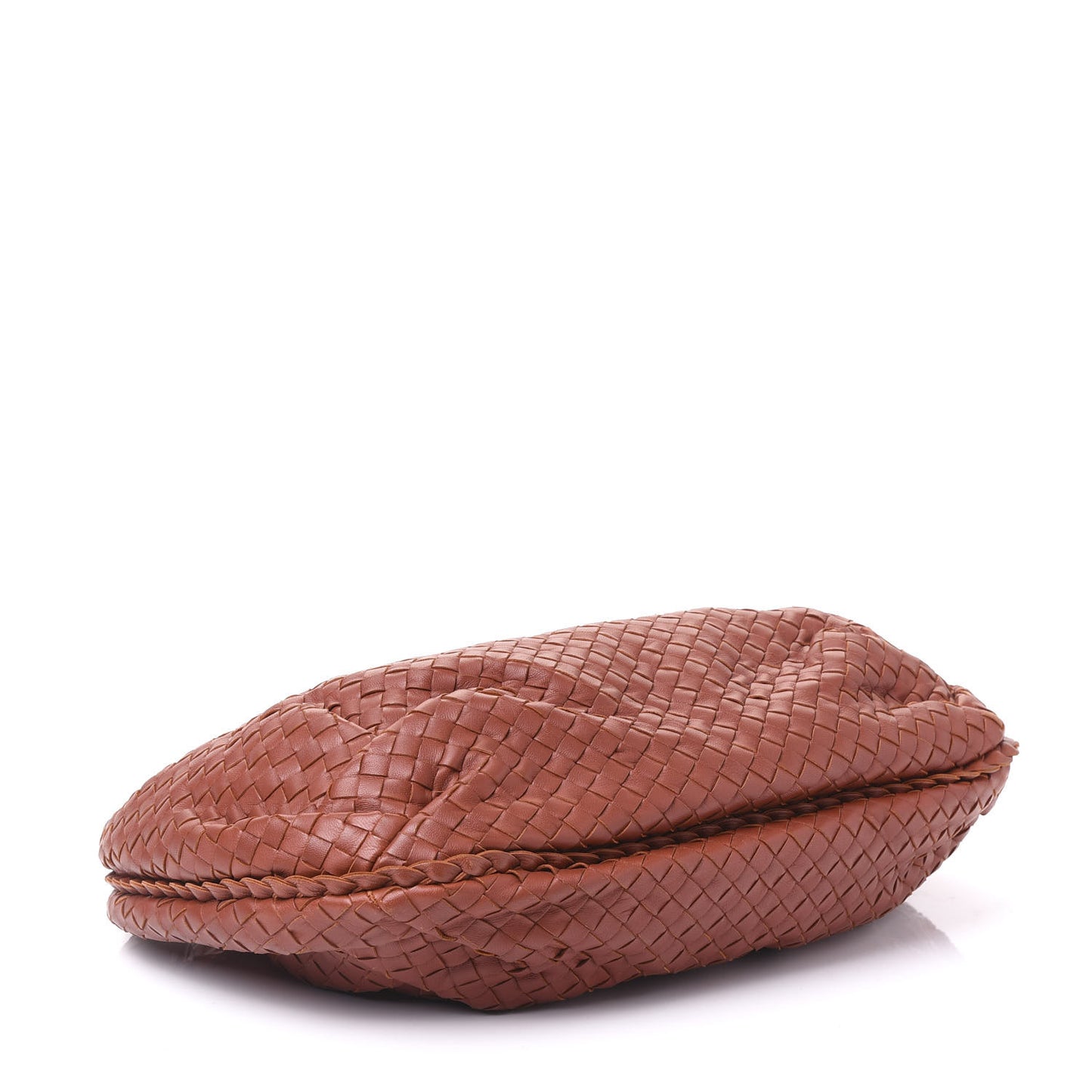Nappa Intrecciato Medium Belly Veneta Hobo Rust