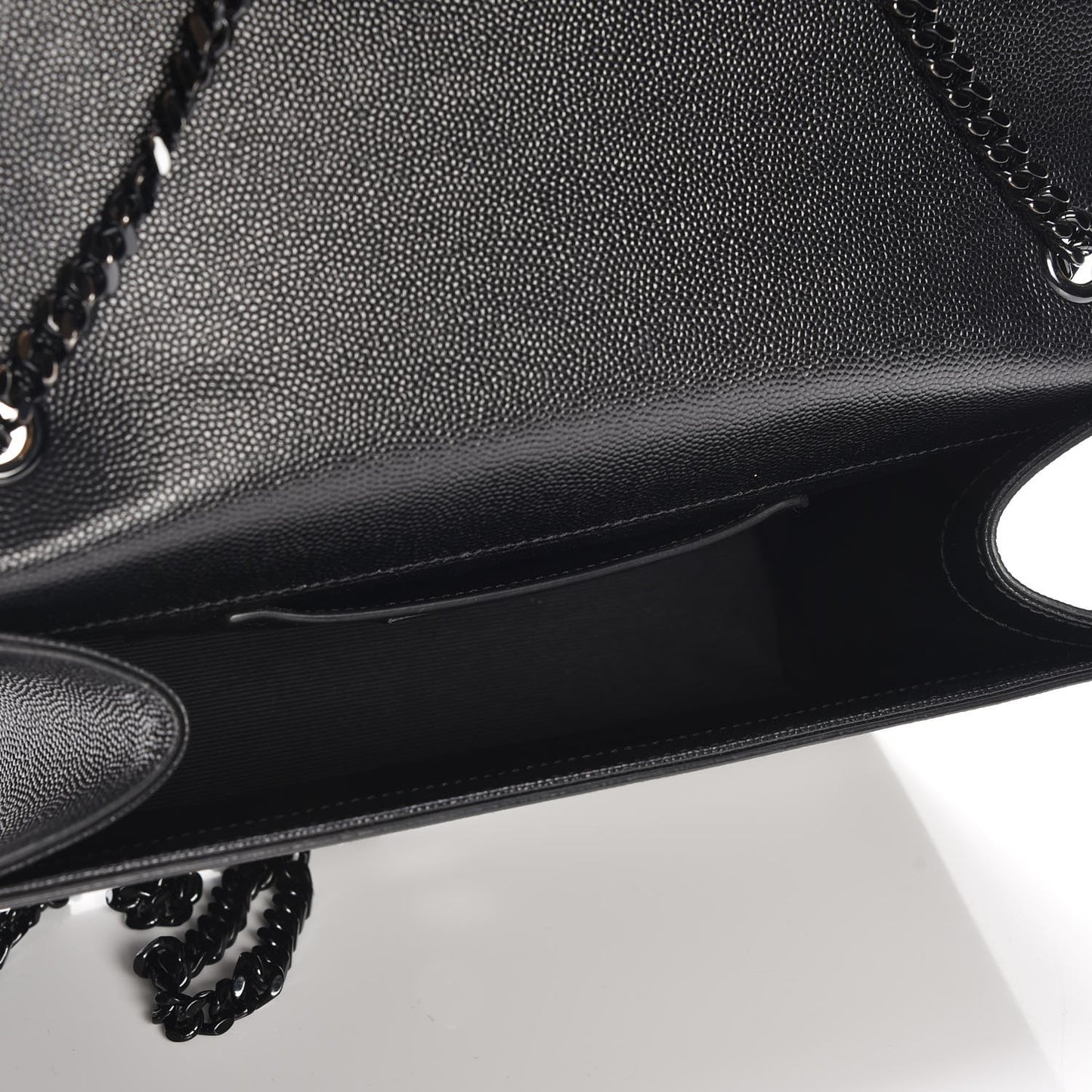 Grain De Poudre Medium Classic Monogram Kate Satchel Black