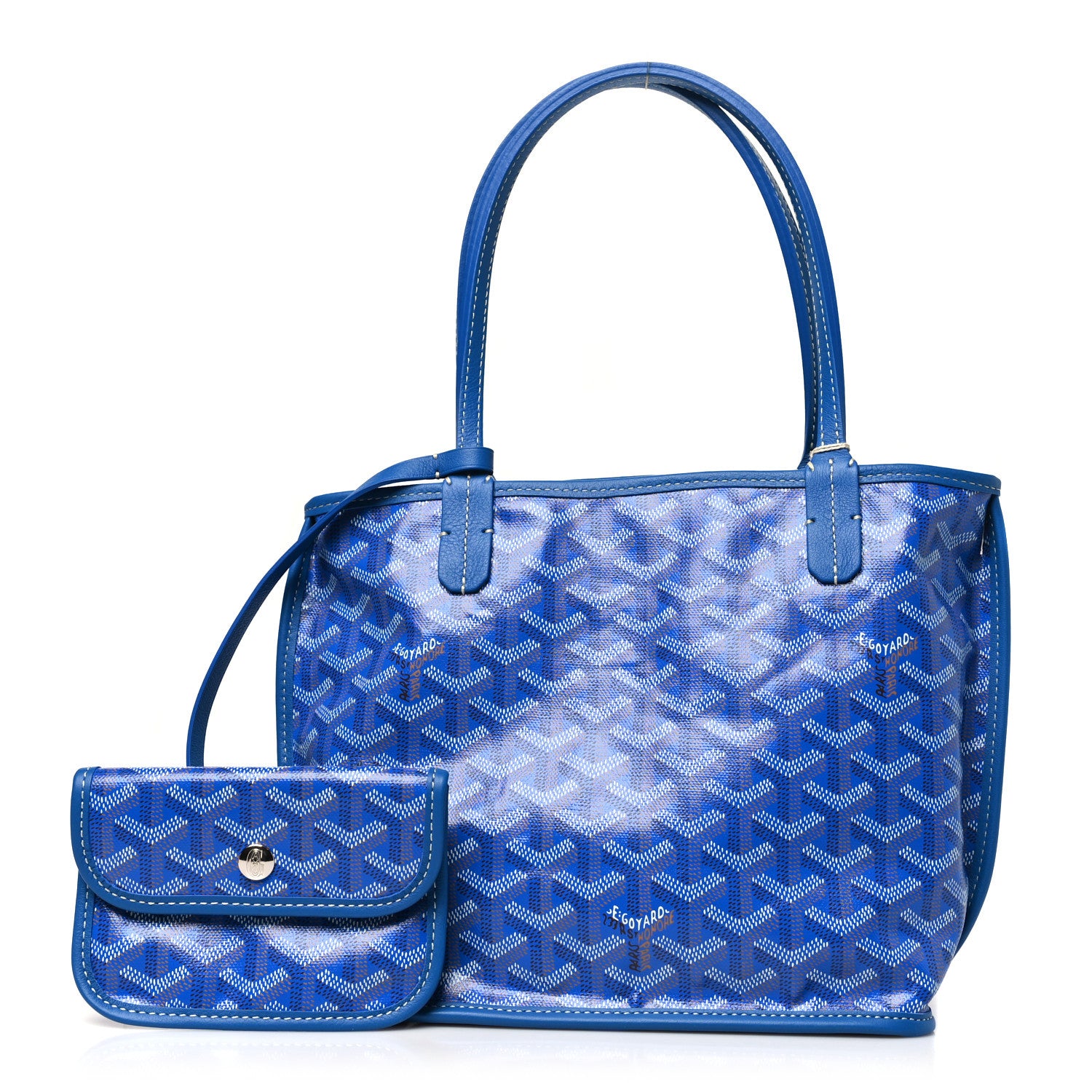 Goyard Goyardine Reversible Mini Anjou Sky Blue 2 of 16