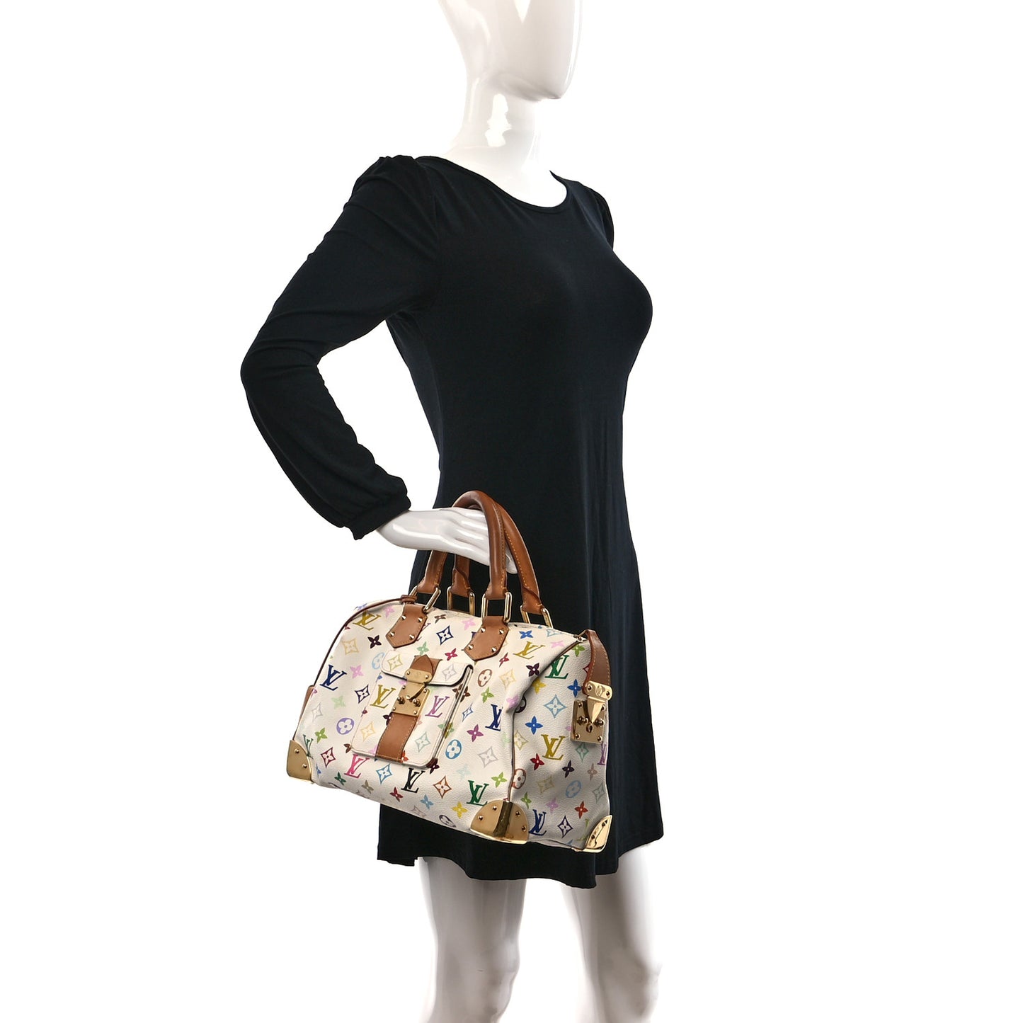 Monogram Multicolor Speedy 30 White