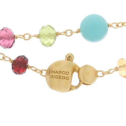 Marco Bicego 18K Yellow Gold Multi Gemstone Long Necklace 4 of 5