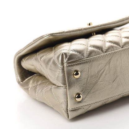 Chanel Metallic Aged Calfskin Quilted Mini Coco Handle Flap Gold 6 of 10