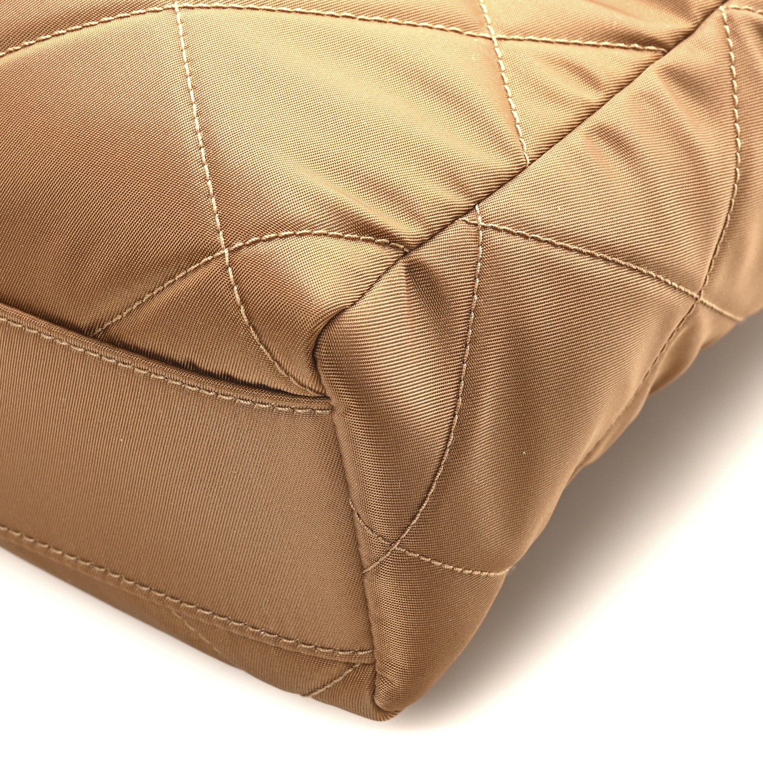 Prada Re-Nylon Saffiano Stitched Re-Edition 1995 Chaine Shoulder Bag Brandy 9 of 9