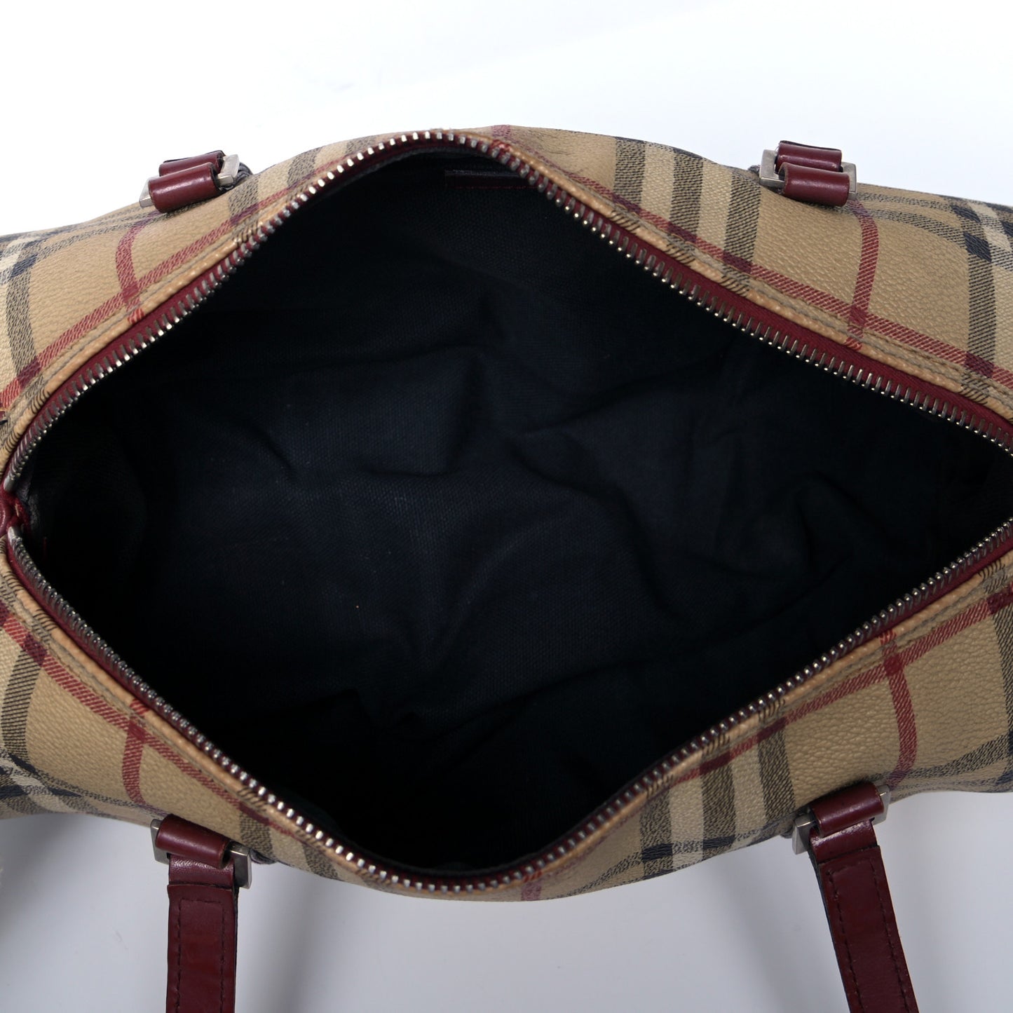 Haymarket Check Barrel Bag Brown
