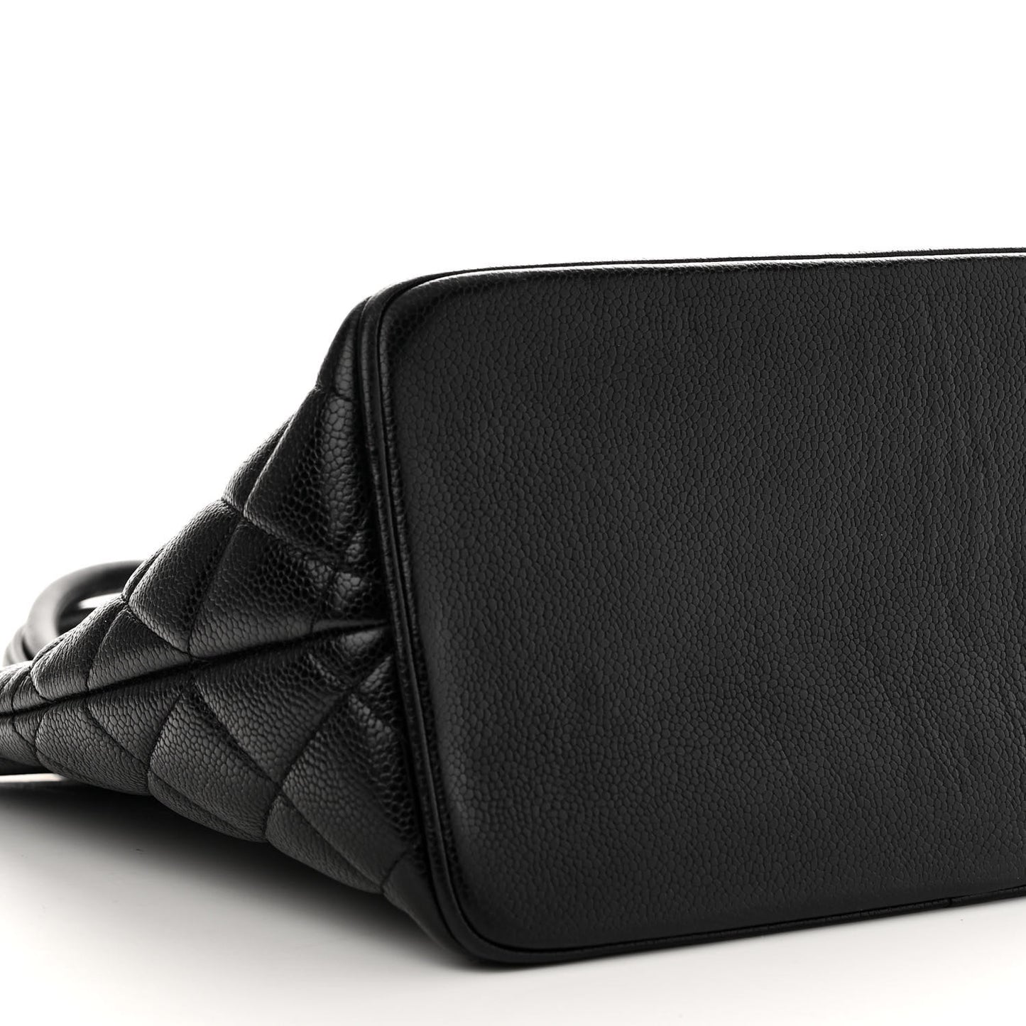 Caviar Quilted Medallion Tote Black