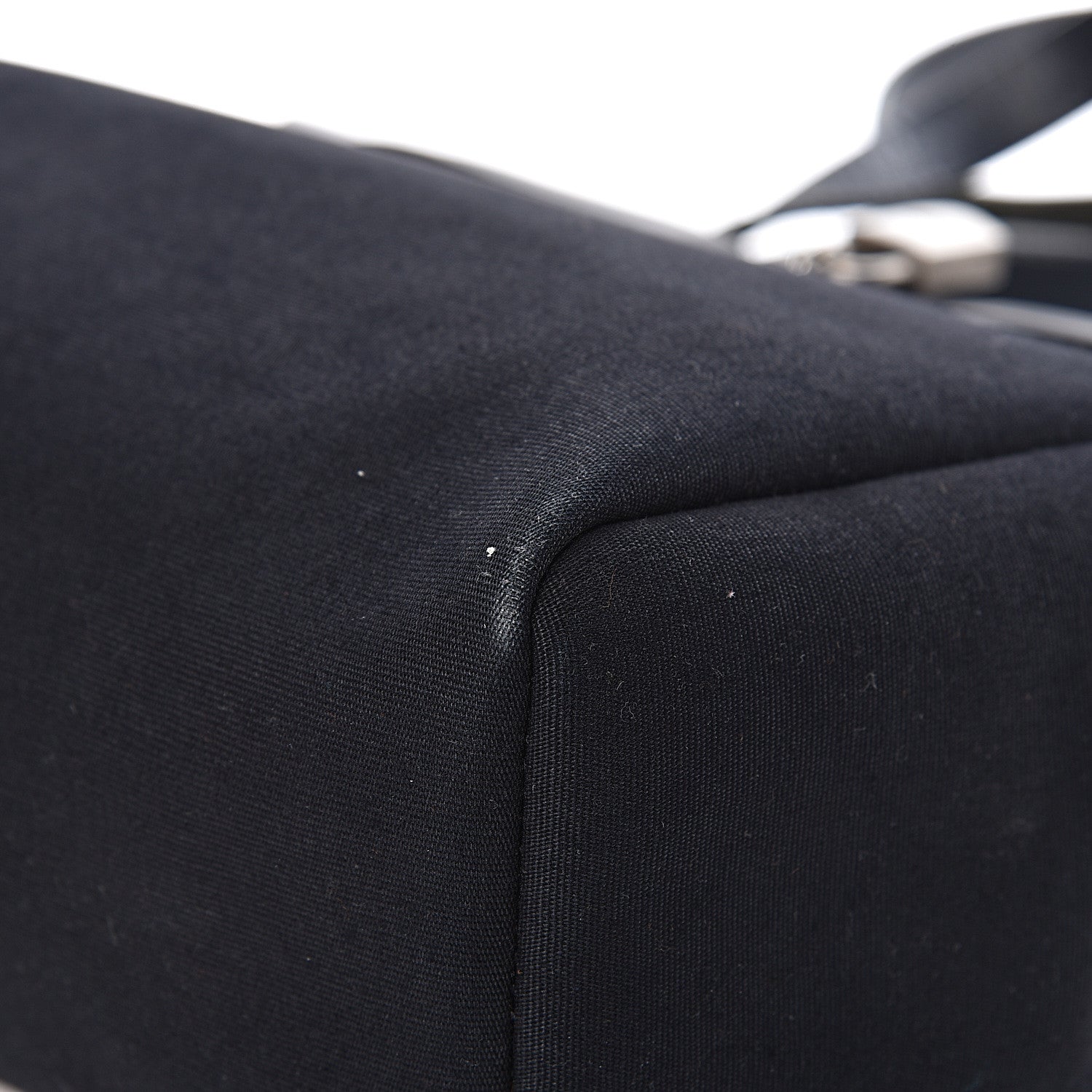 Hermes Toile Vache Calfskin Herbag 30 PM Black Natural 28 of 30