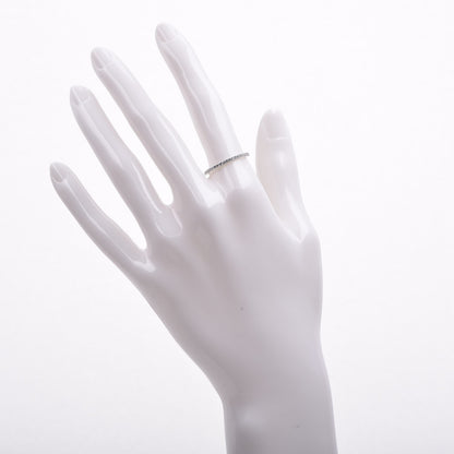 Tiffany 18K White Gold Diamond Metro Ring 54.5 7 2 of 4