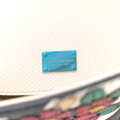 Dolce & Gabbana DOLCE GABBANA Dauphine Small Miss Sicily Anchor Satchel White Blue 6 of 13