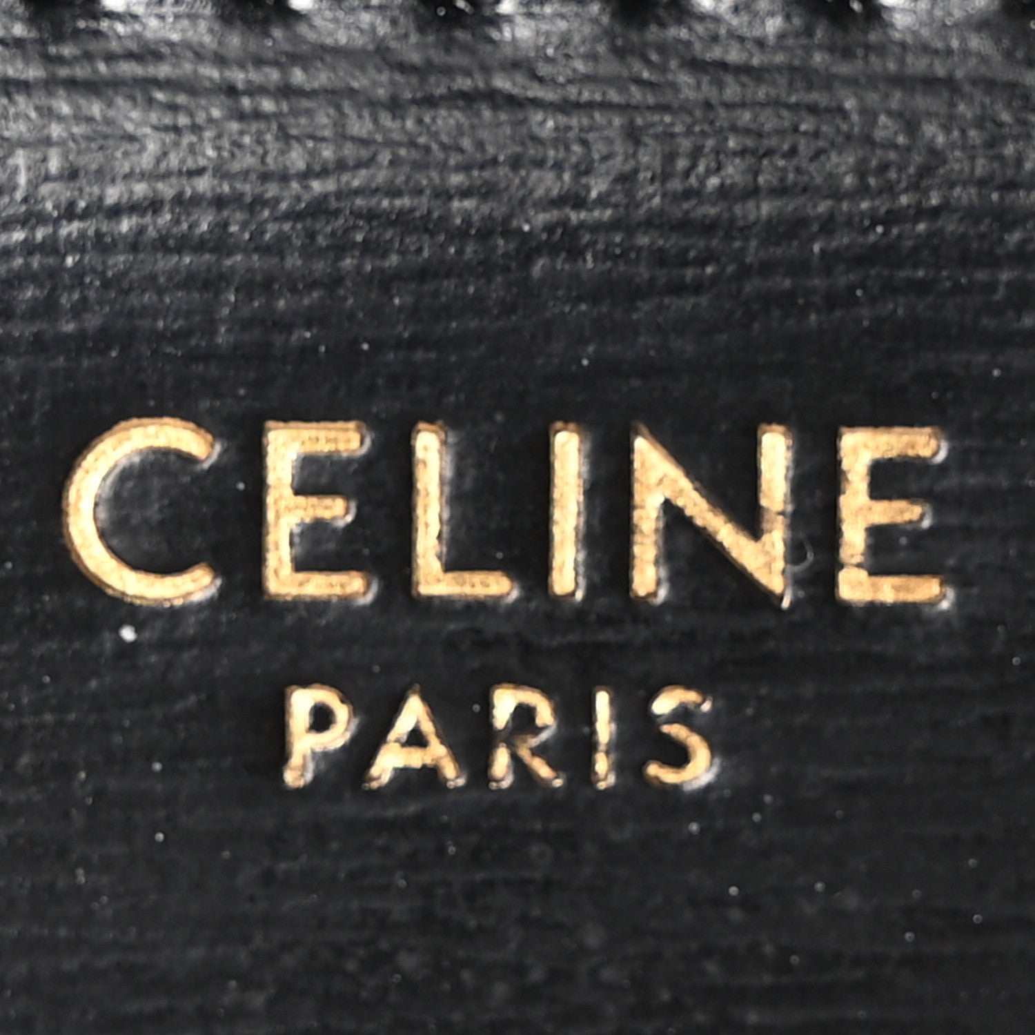 Celine Shiny Calfskin Medium Triomphe Black 6 of 10