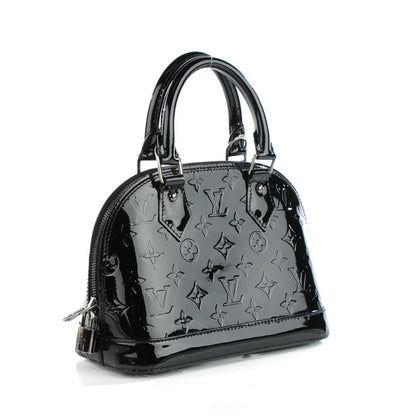 Louis Vuitton Vernis Alma BB Noir Magnetique 3 of 10