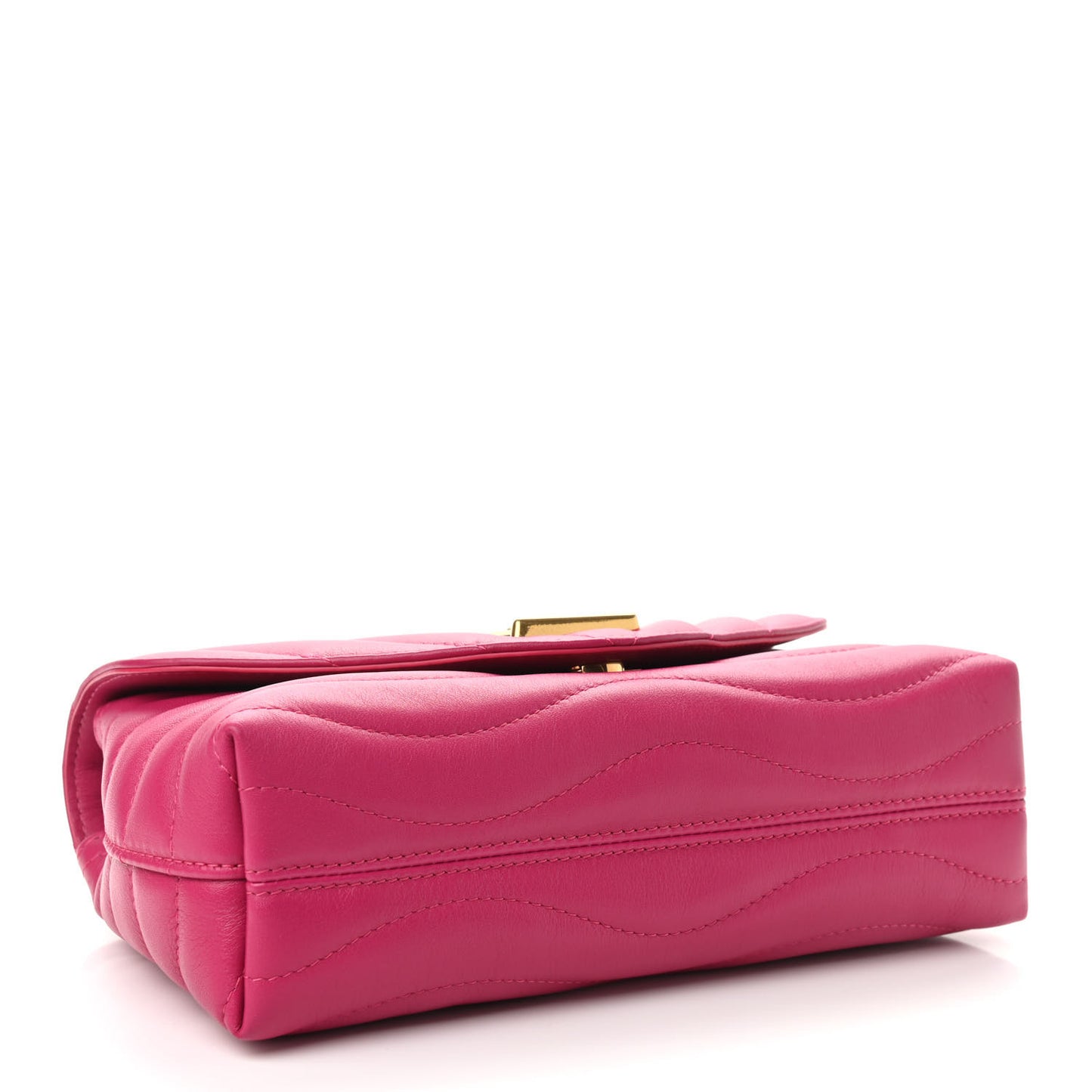 Calfskin LV New Wave Chain Bag Rose Freesia
