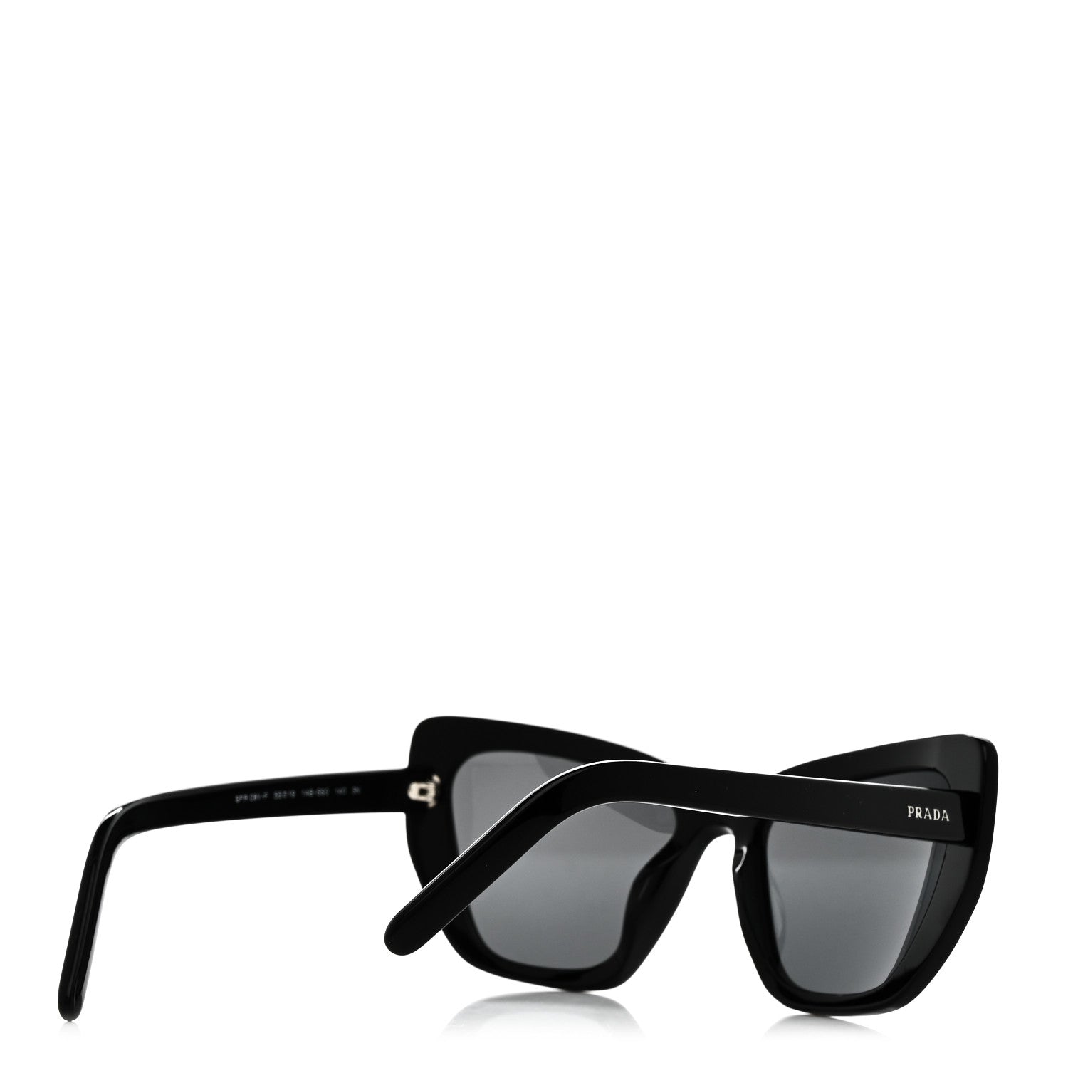 Prada Acetate Cat Eye Sunglasses SPR 08V Black 4 of 6