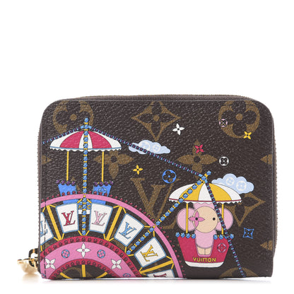 Louis Vuitton Monogram 2020 Christmas Animation Big Wheel Zippy Coin Purse Rose Ballerine 1 of 5