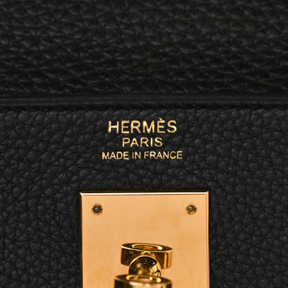 Hermes Togo Kelly Retourne 32 Black 6 of 14