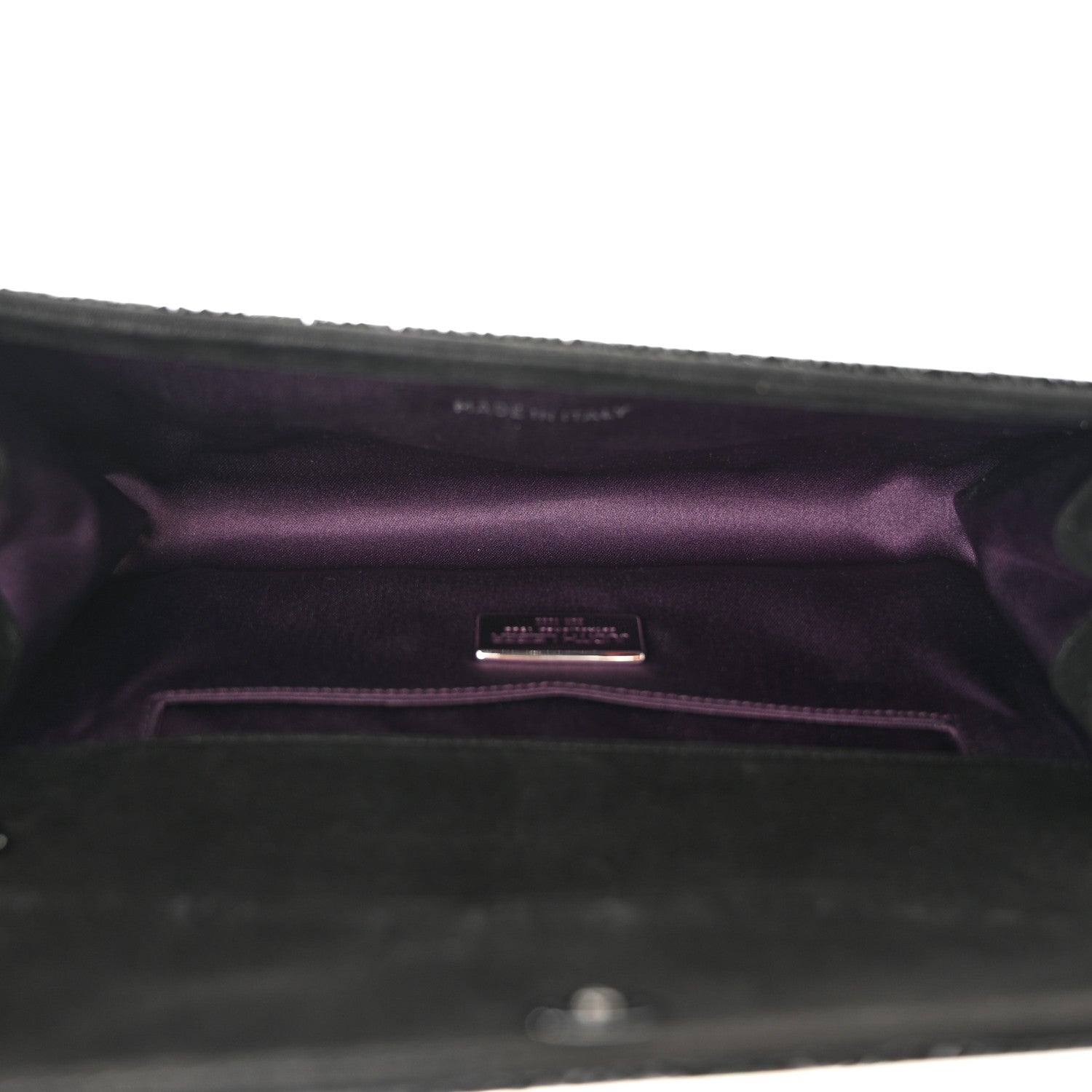 Judith Leiber Swarovski Crystal Perry Flap Clutch Black 5 of 11