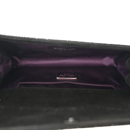 Judith Leiber Swarovski Crystal Perry Flap Clutch Black 5 of 11