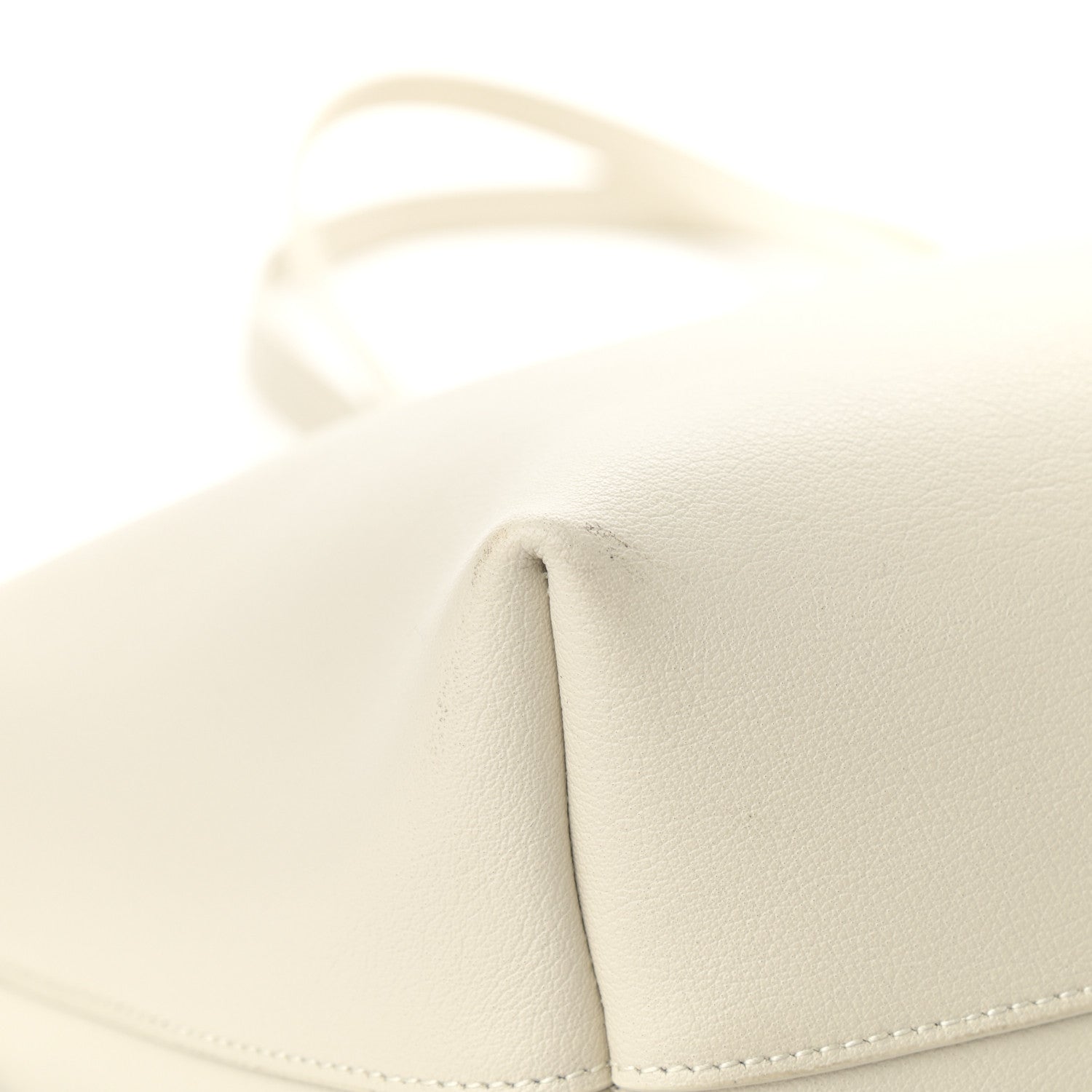 Saint Laurent Calfskin Large Shopping Tote Porcellana 11 of 13