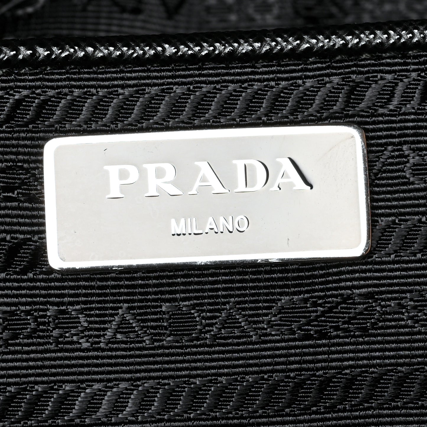 Tessuto Nylon Saffiano Tote Black