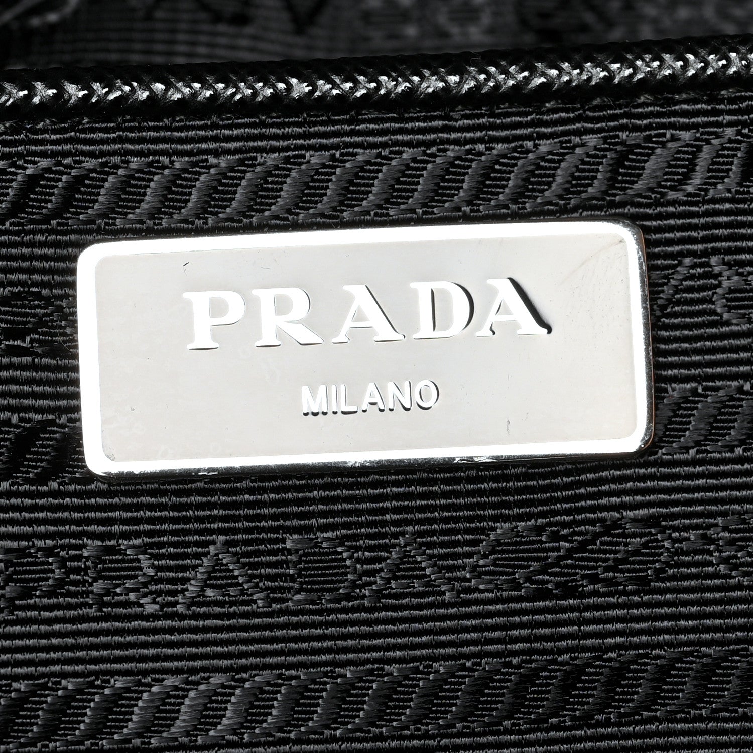 Prada Tessuto Nylon Saffiano Tote Black 6 of 9
