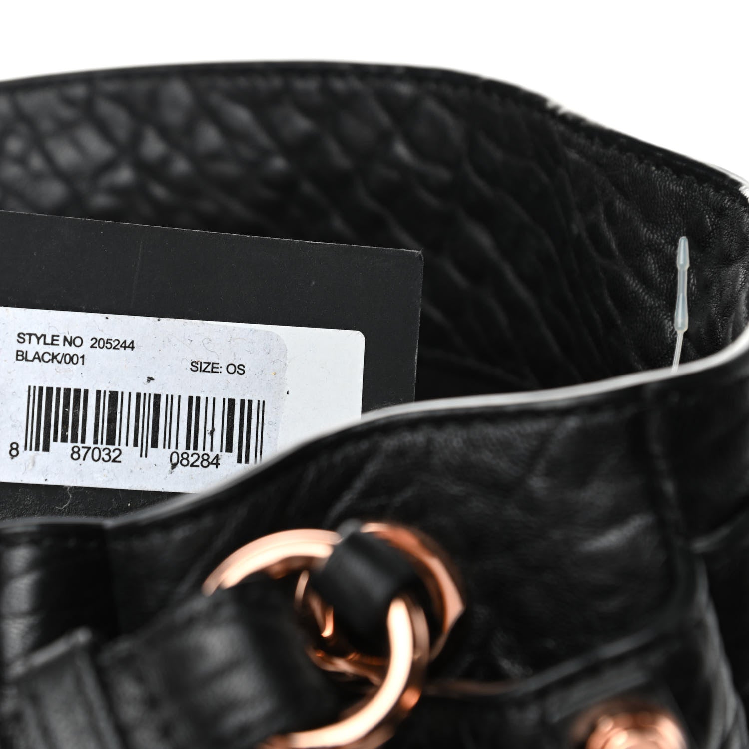 Alexander Wang Pebbled Lambskin Diego Bucket Black Rose Gold Hardware 11 of 11