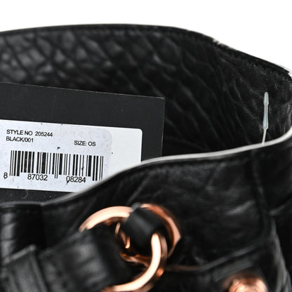 Alexander Wang Pebbled Lambskin Diego Bucket Black Rose Gold Hardware 11 of 11