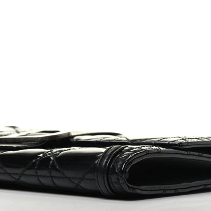 Christian Dior Patent Cannage Crossbody Wallet Black 9 of 16