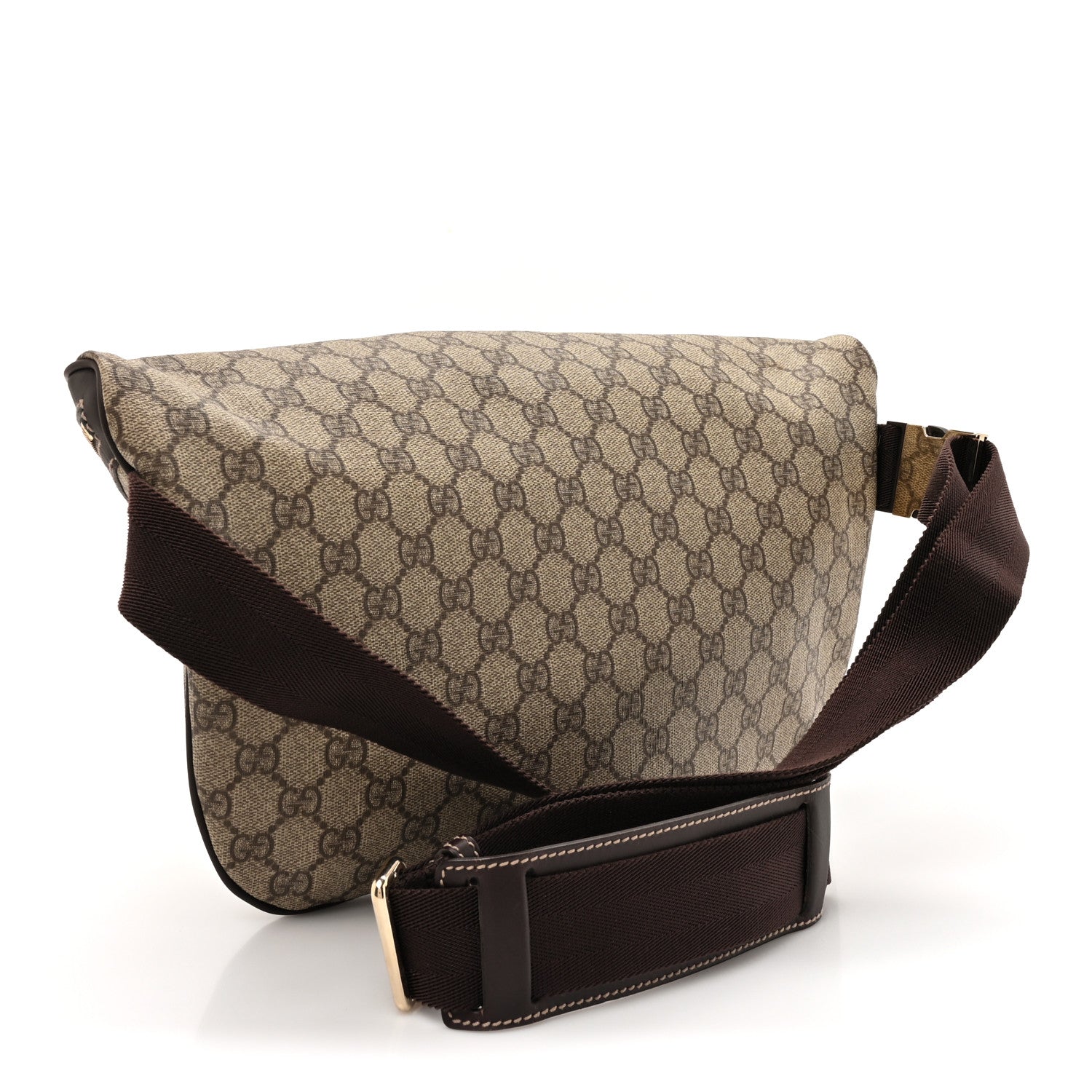 Gucci GG Supreme Monogram Belt Bag Dark Brown 3 of 11