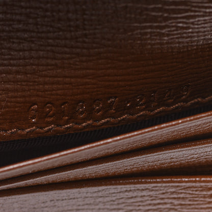 Gucci GG Supreme Monogram Horsebit 1955 Card Case Wallet Beige Ebony Brown Sugar 7 of 8