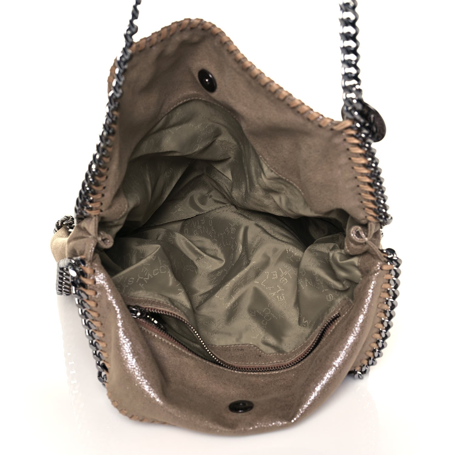 Stella McCartney Shaggy Deer Falabella Fold Over Tote Taupe 5 of 11