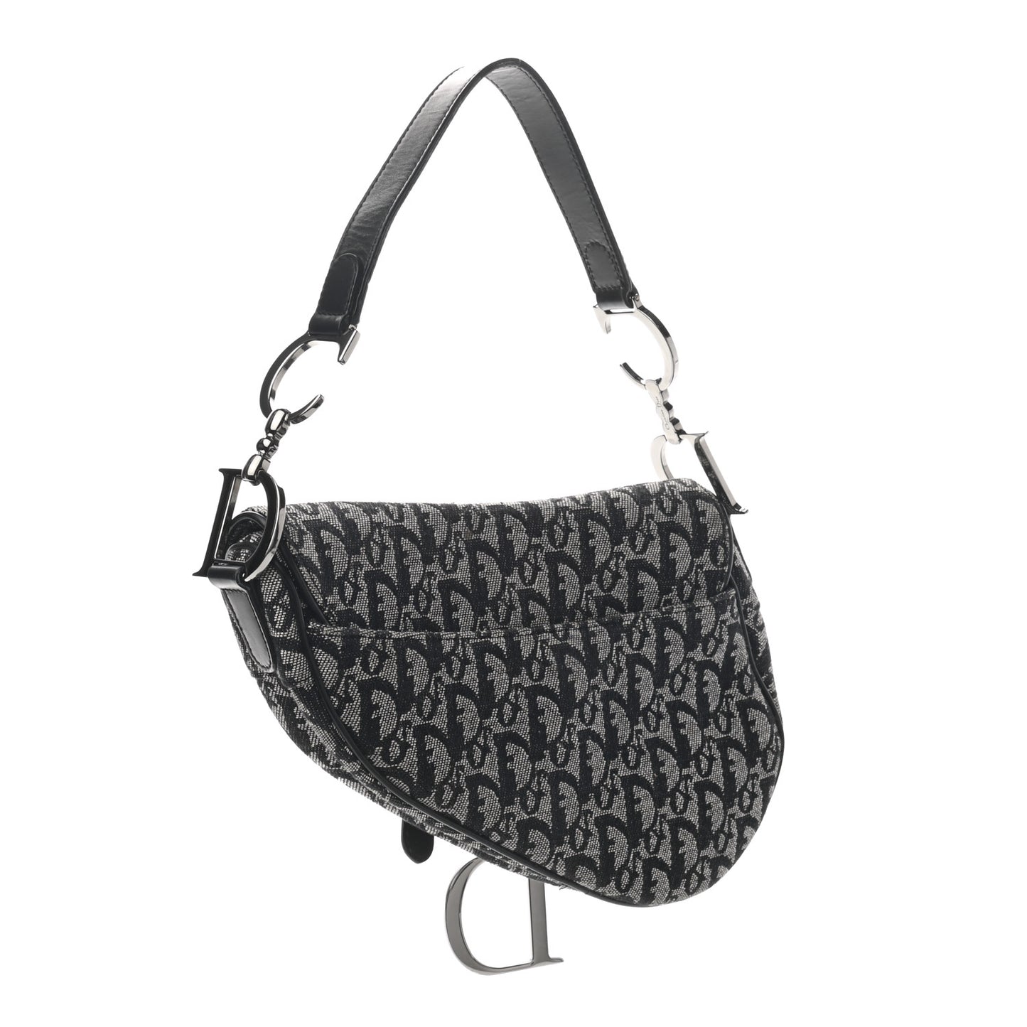 Monogram Saddle Bag Black