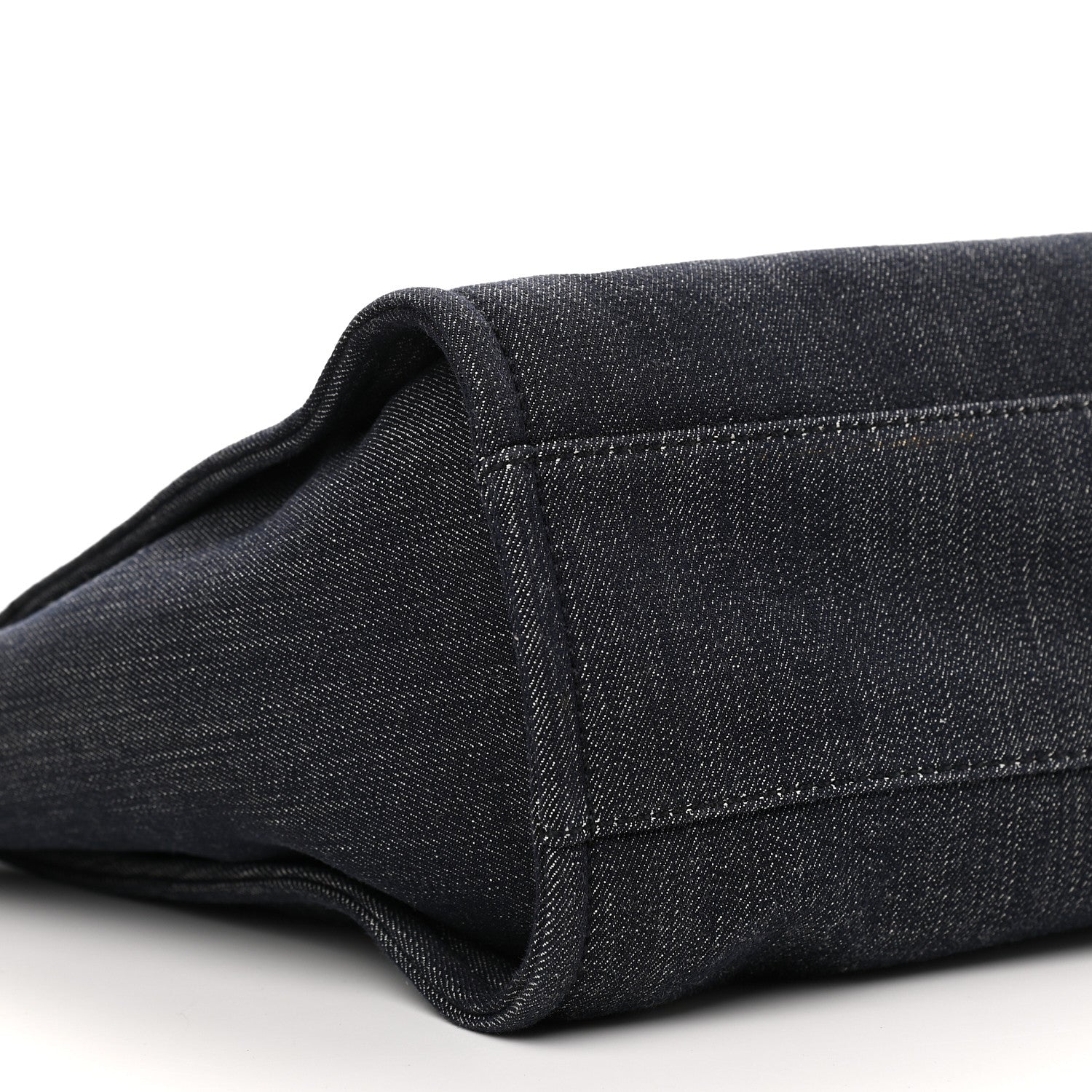 Chanel Denim Small Deauville Tote Dark Blue 8 of 11
