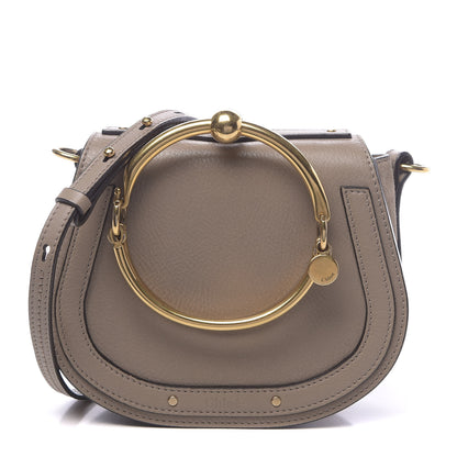 Chloe Calfskin Suede Small Nile Bracelet Bag Motty Grey 1 of 12