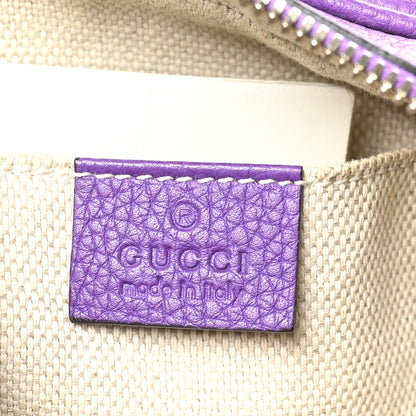 Gucci Pebbled Calfskin Small Soho Disco Bag Shine Purple 6 of 10