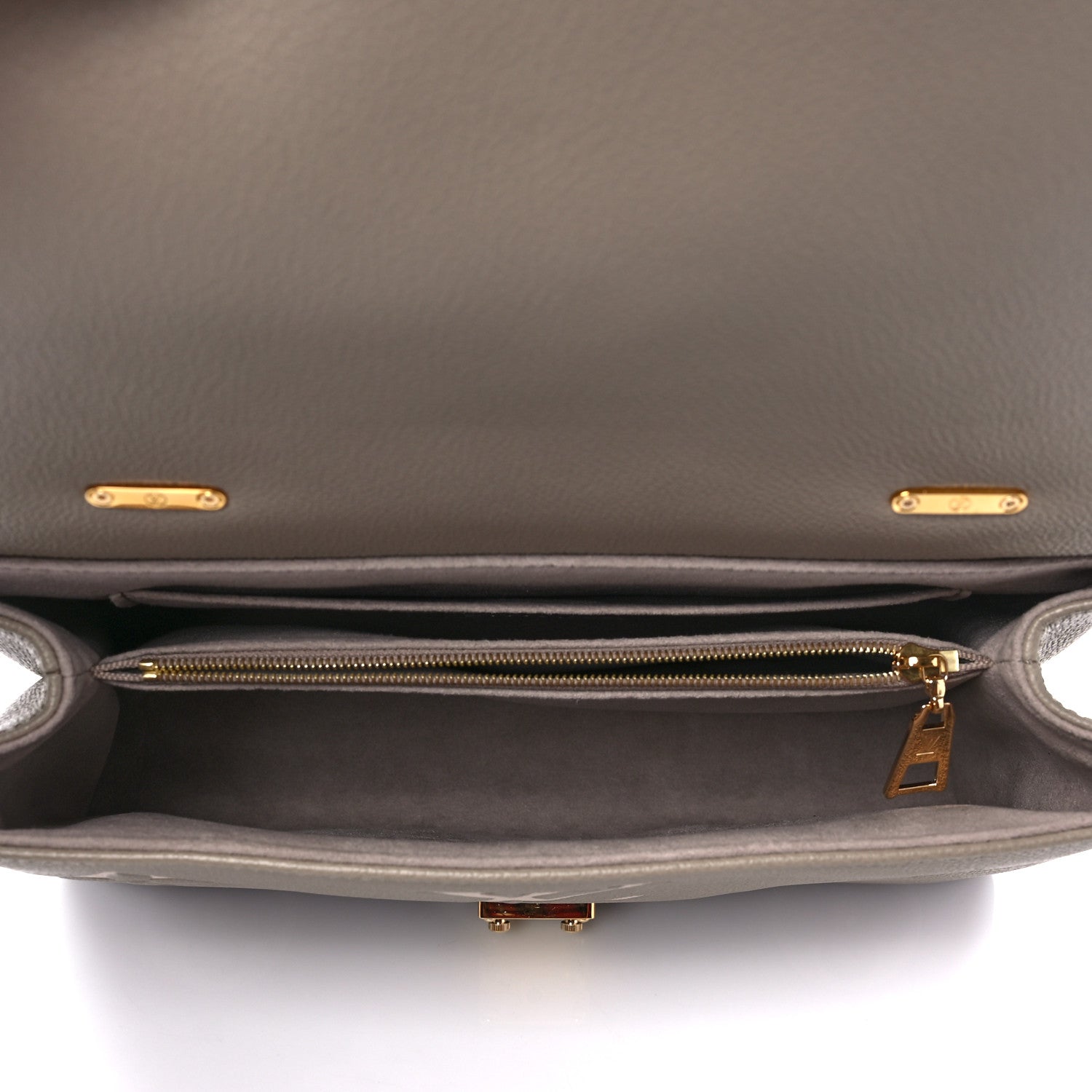 Louis Vuitton Empreinte Monogram Giant Madeleine MM Dove Grey Beige 4 of 6