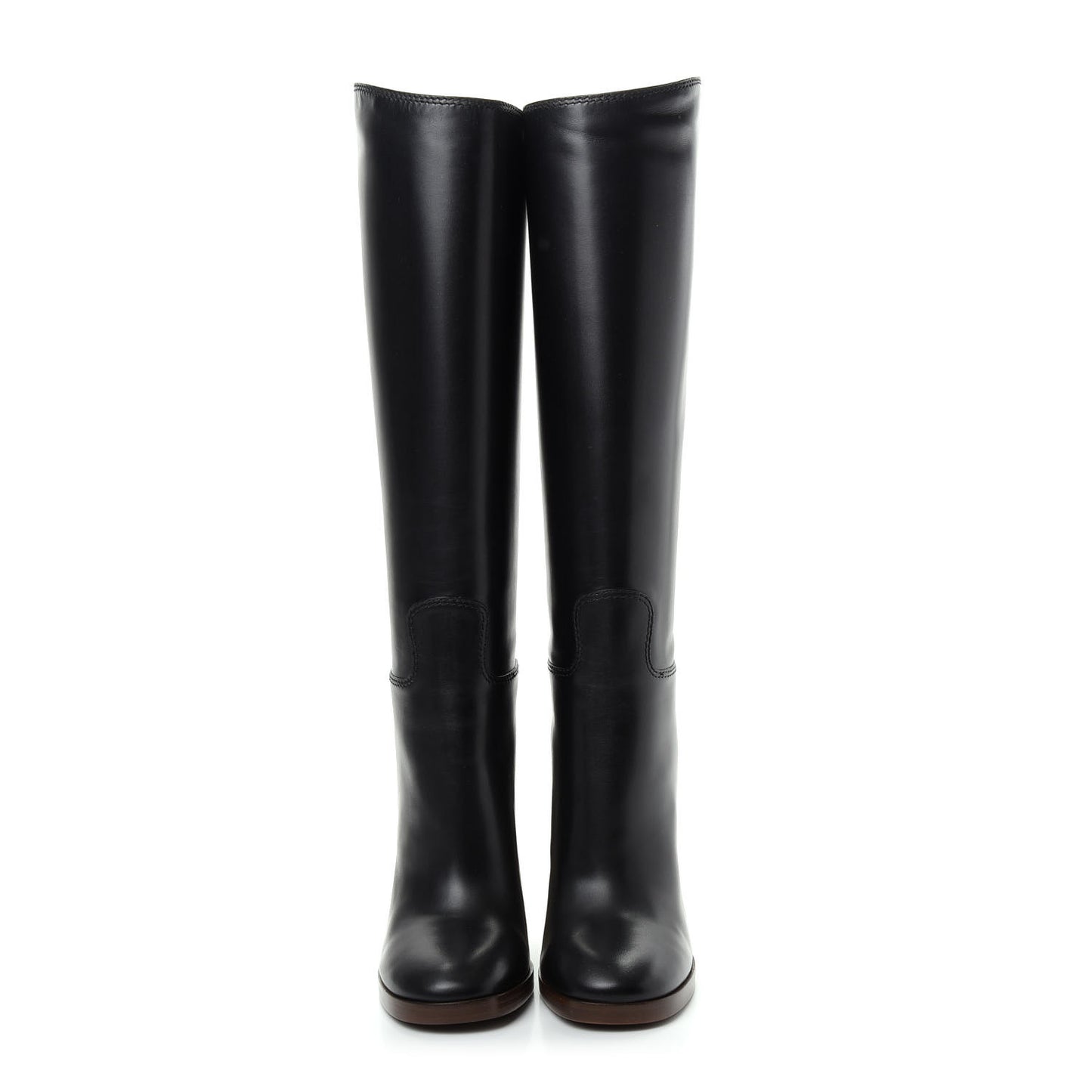 Calfskin Knee High Lifford Boots 37 Black