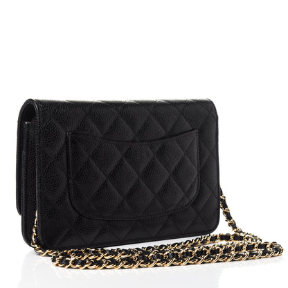 Chanel Caviar Quilted Wallet On Chain WOC Black 2 of 4