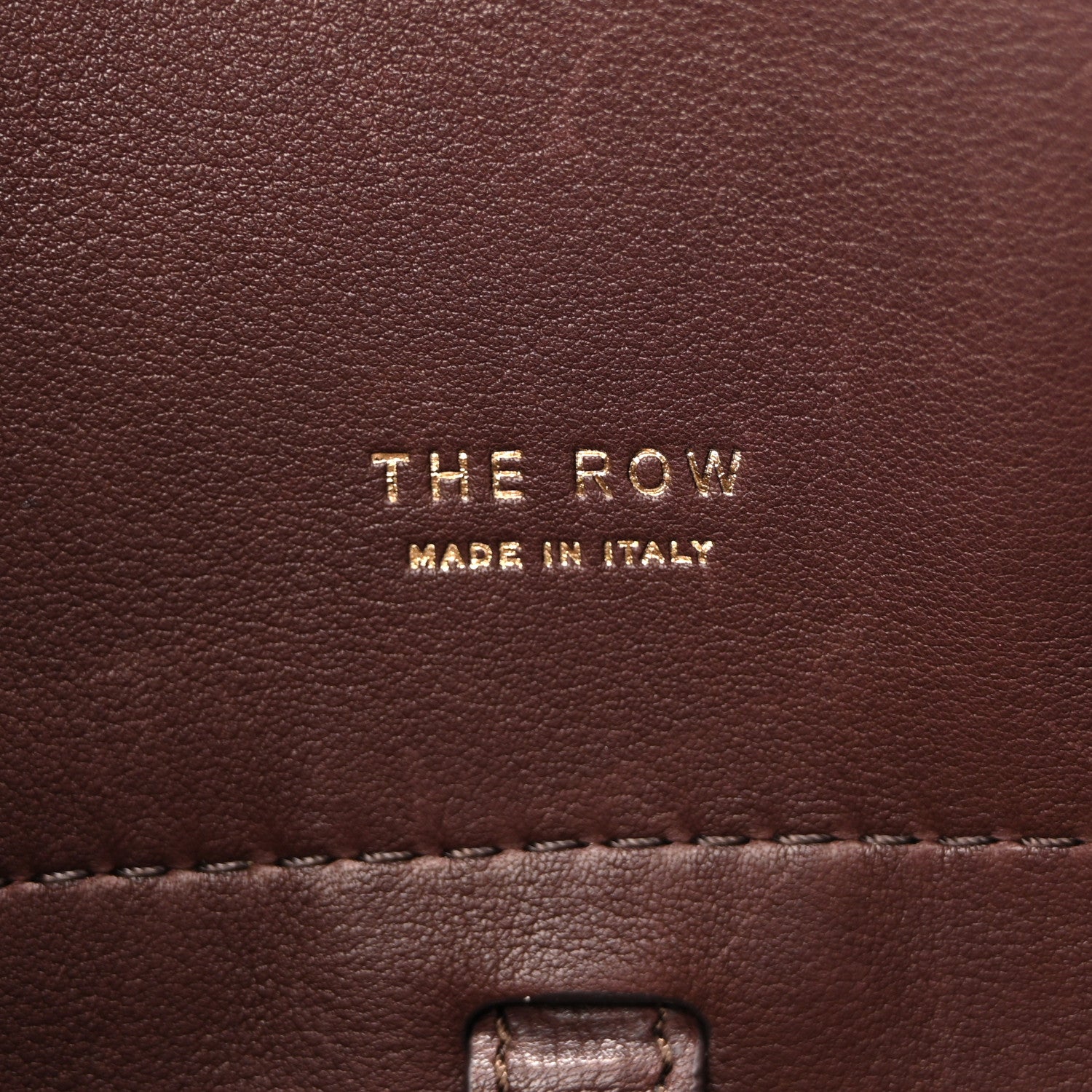 The Row Polished Saddle Calfskin Soft Margaux 15 Burgundy 6 of 11