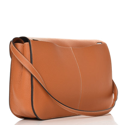 Hermes Taurillon Clemence Halzan 31 Toffee 5 of 10