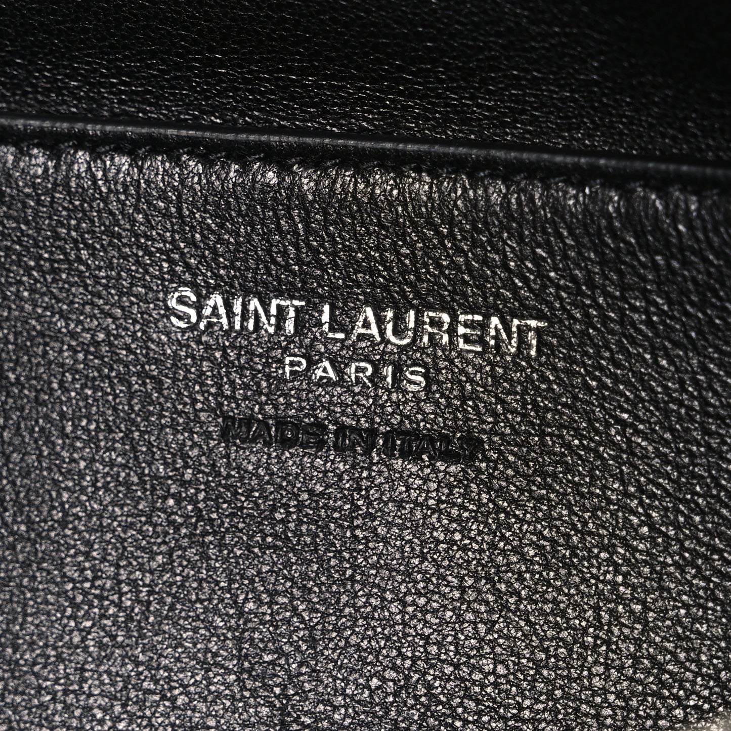 Lambskin Large Puffy Pouch Black